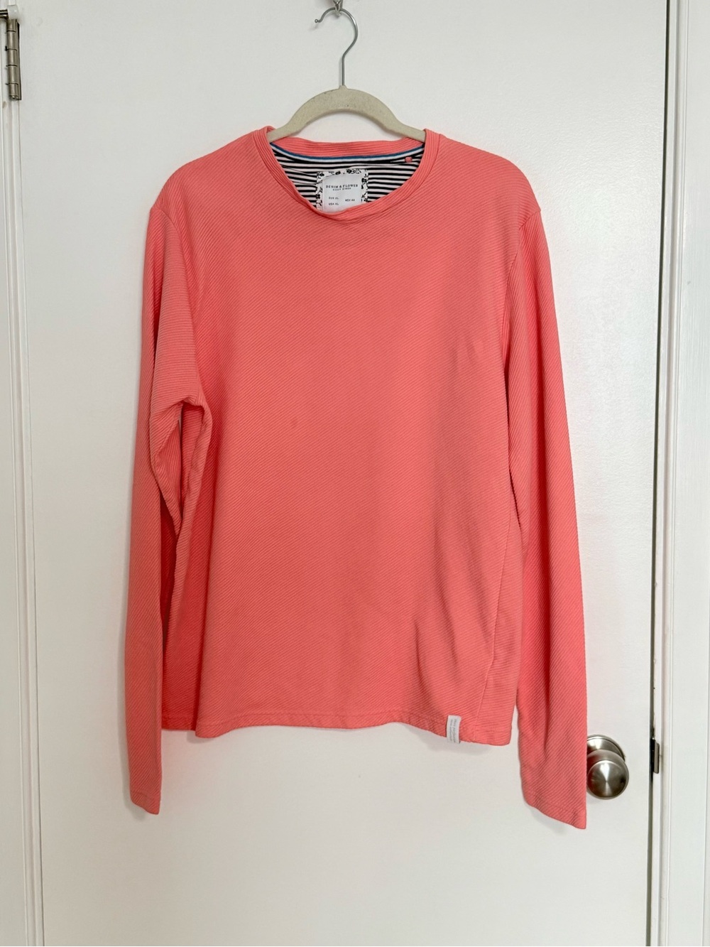 Denim & Flower Crew Neck